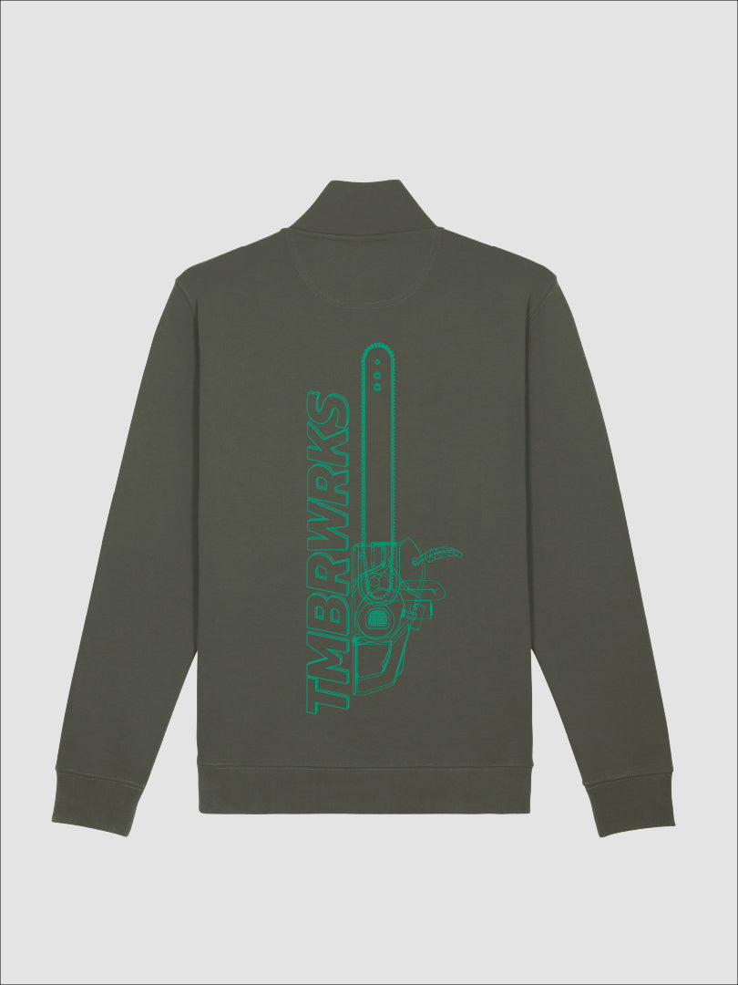 TMBRWRKS Olive Chainsaw Sweatshirt